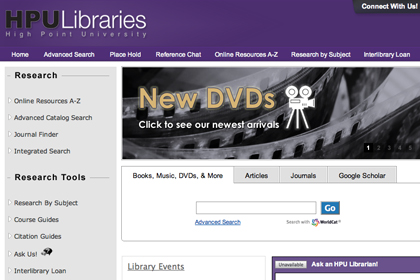 HPU Libraries Website